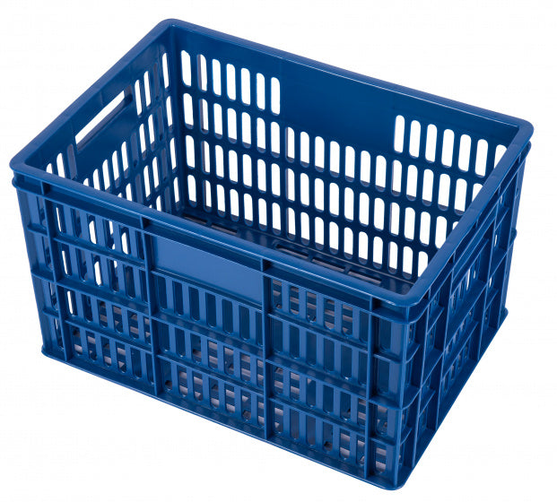 fietskrat kunststof 33,6 liter donkerblauw