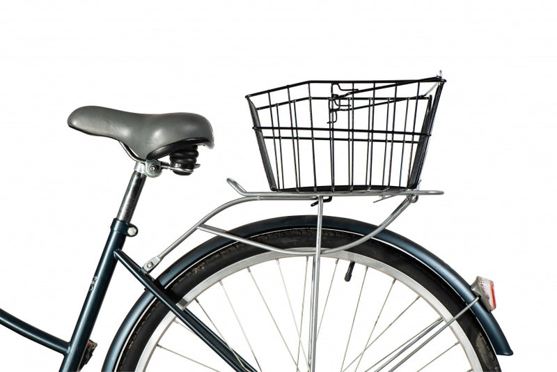 fietsmand 10 liter achter staal zwart