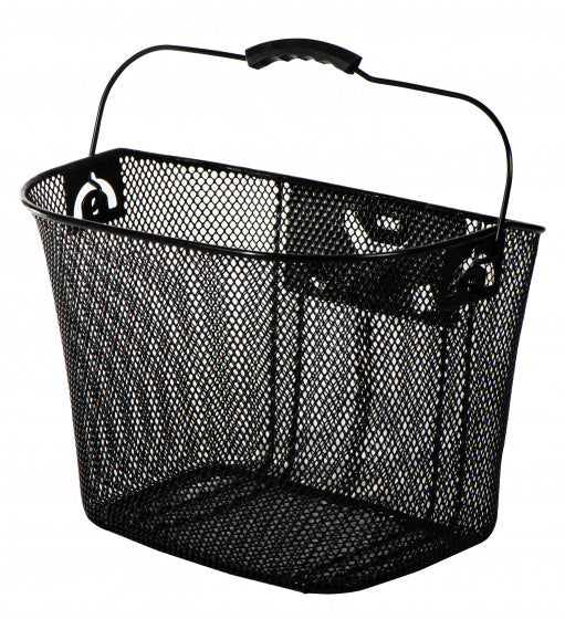 fietsmand 13 liter voor staal zwart