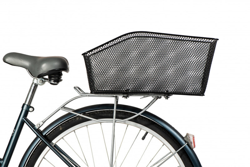 fietsmand 27,5 liter achter staal zwart