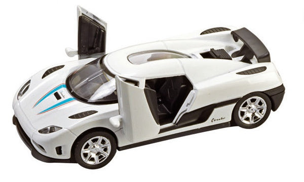 Metalen Sportwagen Momentum: 14 cm Wit