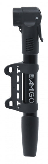 minipomp M1 28 cm 8 Bar aluminium zwart