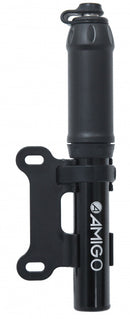 minipomp M2 20 cm 8 Bar aluminium zwart