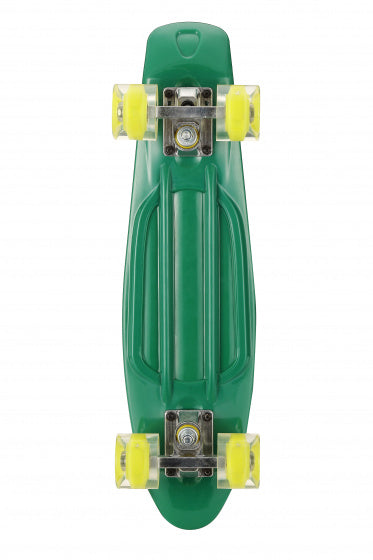 skateboard Flip-Ít met ledverlichting 55,5 cm groen/lime