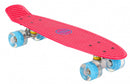 Amigo Skateboard ABEC 7 met LED Verlichting Roze/Blauw 55,5 cm