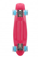 Amigo Skateboard ABEC 7 met LED Verlichting Roze/Blauw 55,5 cm