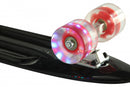 skateboard met ledverlichting 55,5 cm zwart/rood