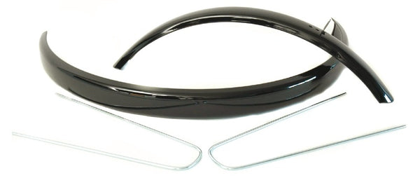 Spatbordset 28"  Hybride gemaakt van aluminium 50mm - zwart