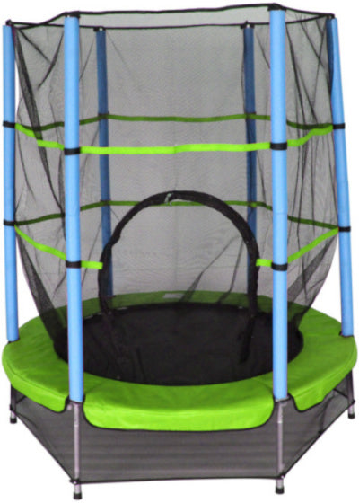 trampoline met veiligheidsnet 139 cm lichtgroen