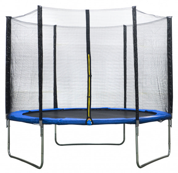 trampoline met veiligheidsnet 244 cm blauw
