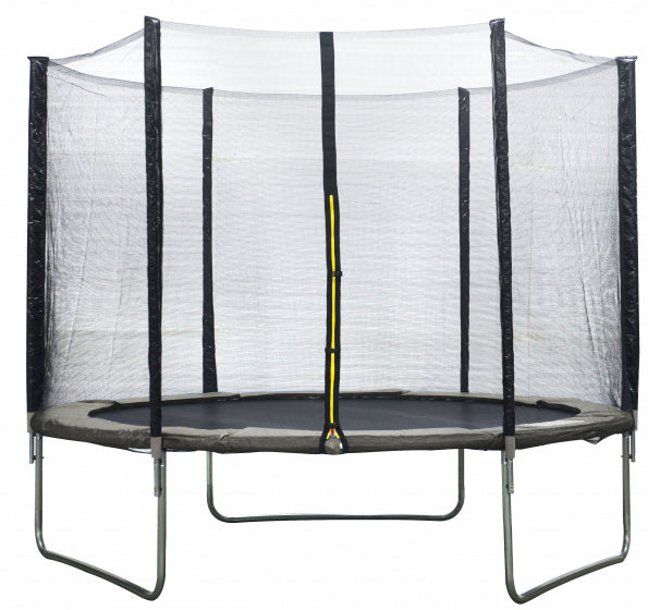 trampoline met veiligheidsnet 244 cm grijs