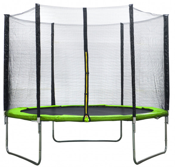 trampoline met veiligheidsnet 244 cm lichtgroen