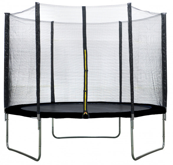 trampoline met veiligheidsnet 244 cm zwart