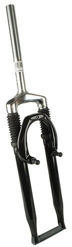 Verende voorvork 26" met 1 1-8" vorkbuis - V-brake remnokken - zwart / zilver