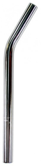 Zadelpen Freestyle ø25,4 mm / 360 mm gebogen staal - zilver
