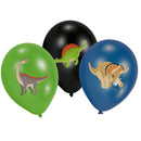 Dinosaurus Ballonnen 28 cm 6 Stuks