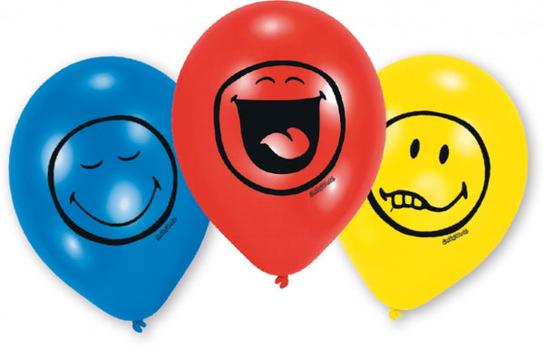 Smiley Express Yourself Ballonnen, 6st.
