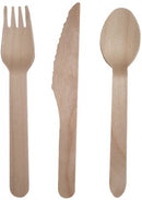 bestek Always Sunny 16 cm hout bruin 24-delig