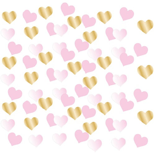 confetti 1st Birthday meisjes 14 gr papier roze/goud