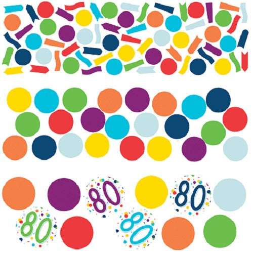 confetti 80 Confetti Birthday 34 gram papier