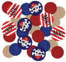 confetti Pirates jongens 14 gram papier blauw/rood/wit