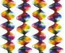 decoratiespiralen regenboog 5 x 60 cm 4 stuks
