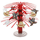 feestdecoratie wilde westen 19 cm folie/papier rood