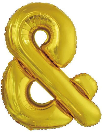 folieballon &-teken 86 cm goud