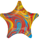folieballon Colorful Star 45 cm metallic