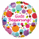 folieballon Gute Besserung 43 cm wit/multicolor