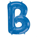 folieballon letter B 58 x 86 cm blauw