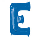 folieballon letter E 53 x 81 cm blauw