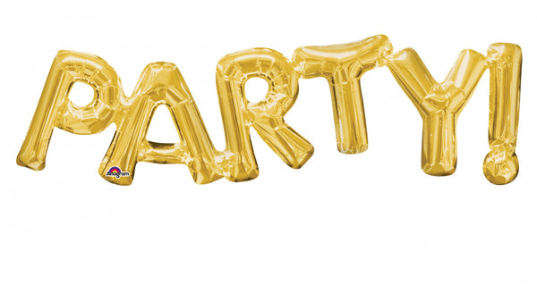 folieballon Party 83 x 22 cm goud