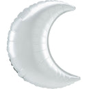 folieballon SuperShape Satin Crescent 89 cm wit