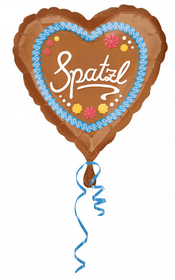 folieballon Spatzl 43 x 43 cm bruin
