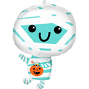 folieballon Happy Mummy 40 x 55 cm wit/blauw