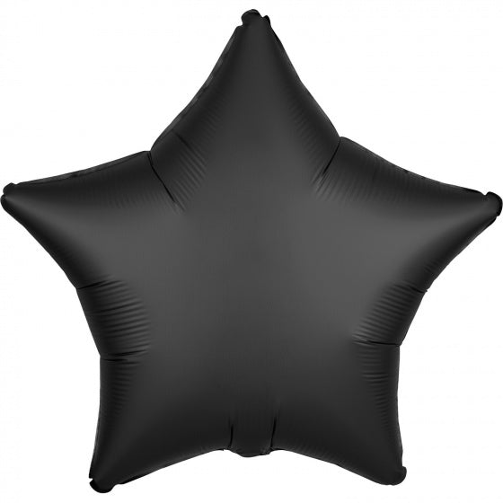 folieballon ster 43 cm folie zwart