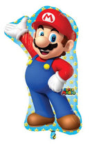 folieballon Super Mario 55 x 83 cm folie blauw