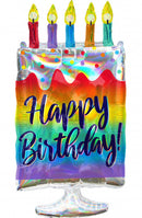 Folie Ballon Super Taart met Kaarsjes