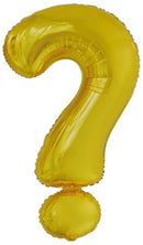 folieballon vraagteken 86 cm goud