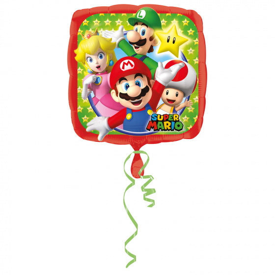 balonnenset Super Mario Helium folie 5-delig