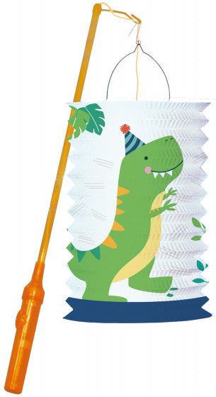 lantaarn dino junior 40 cm papier groen