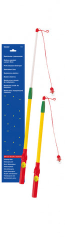 lantaarnstok met licht junior 58 cm geel 1 stuk