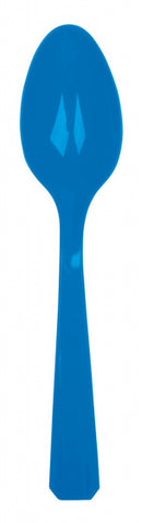 wegwerplepels 15 cm blauw 10 stuks