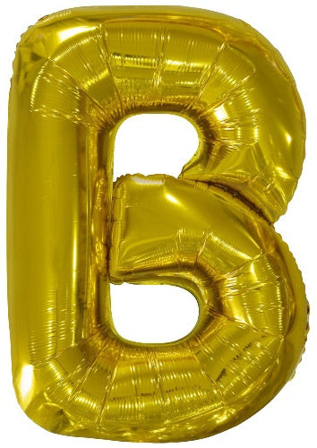 letterballon B folie 86 cm goud