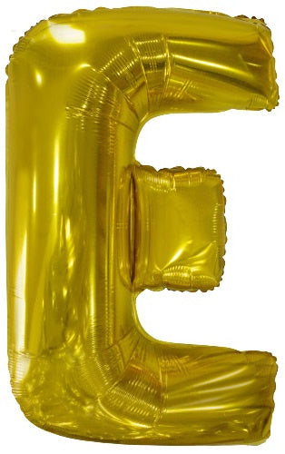 letterballon E folie 86 cm goud