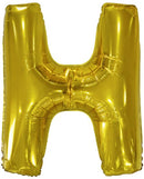 letterballon H folie 86 cm goud