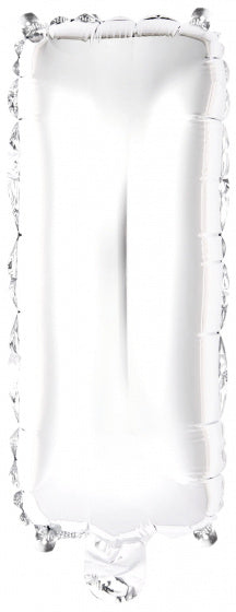 letterballon I folie 34 cm zilver
