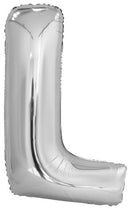 letterballon L folie 108 cm zilver