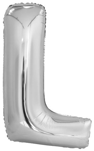 letterballon L folie 108 cm zilver